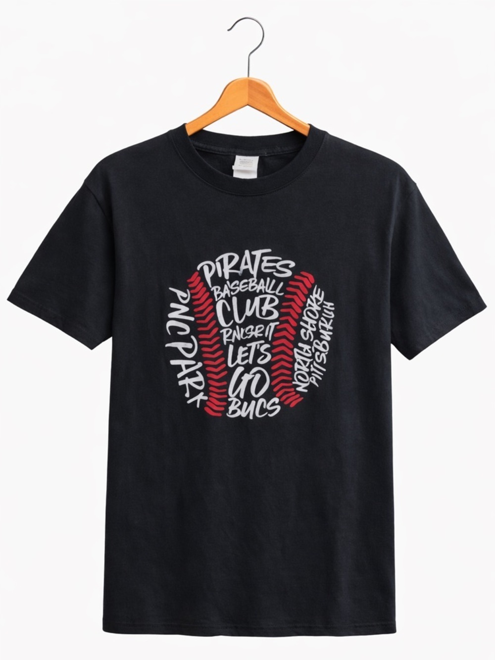 Pittsburgh Pirates MLB Sheetz Graphic Tee Fruit of the Loom Small Red White Blue